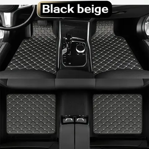 4 5 Piece Universal Car Floor Mats Set Waterproof All Weather Front and Rear Automotive Interior Cover Non Slip
