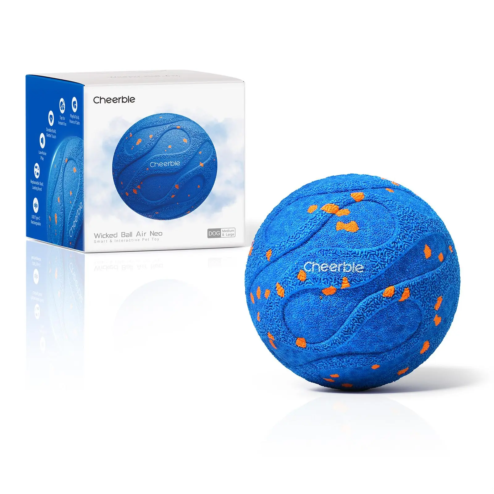 Cheerble's latest two intelligent interactive dog toy balls automatically move to relieve boredom and bring joy. They can also protect dogs' teeth and gums - suitable for small, medium and large breeds, and can be used both indoors and outdoors. tiktoksho
