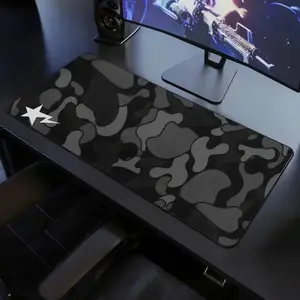 Black Camo Extra Large Hypebeast Desk Mat Keyboard Mouse Pad | E-Sports Desk Mat | Desk Decor for Gamers | Boys' Rooms Gift large mousepad