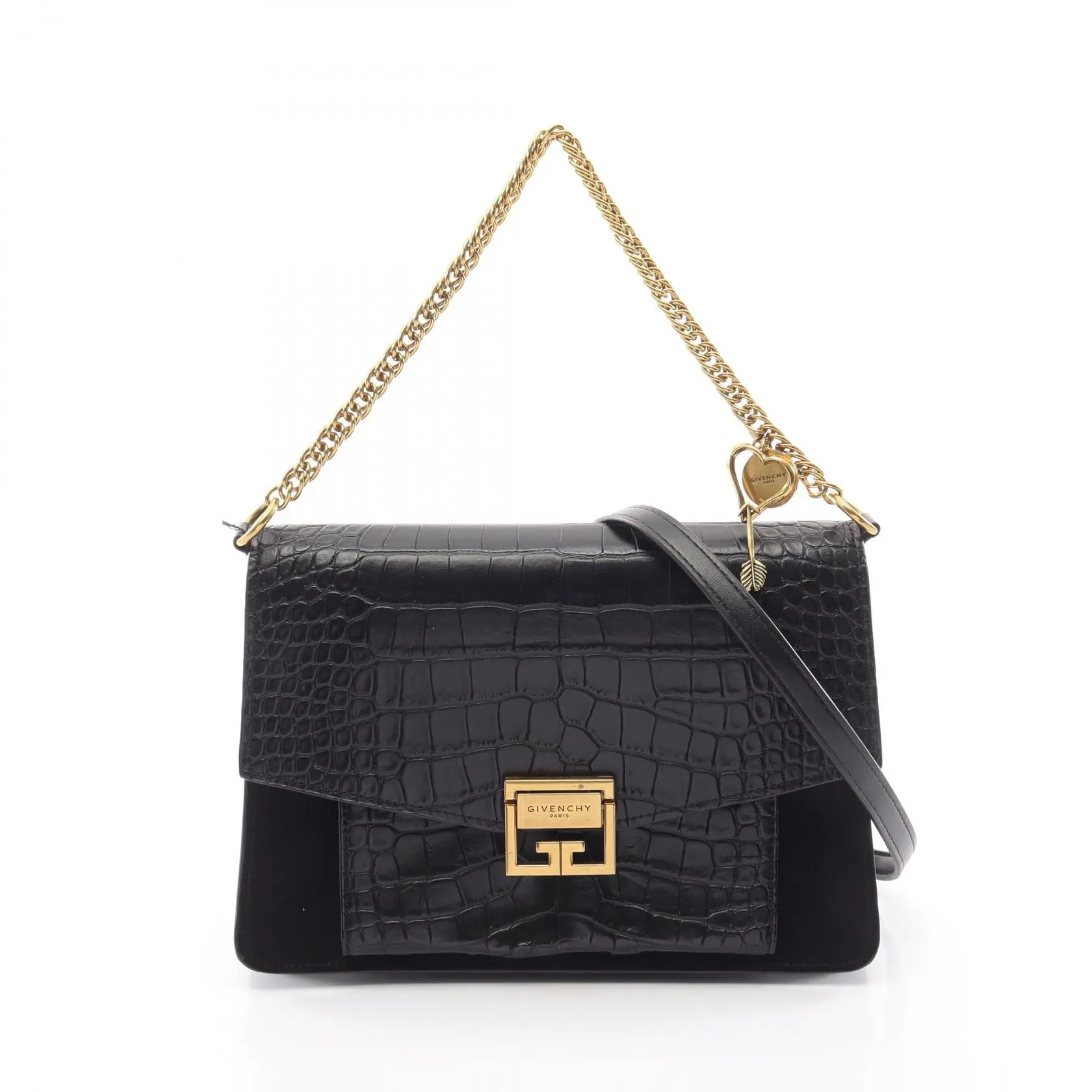 Pre-owned GIVENCHY Suede Shoulder Bags GV3 Leather 2way Shoulder Bag