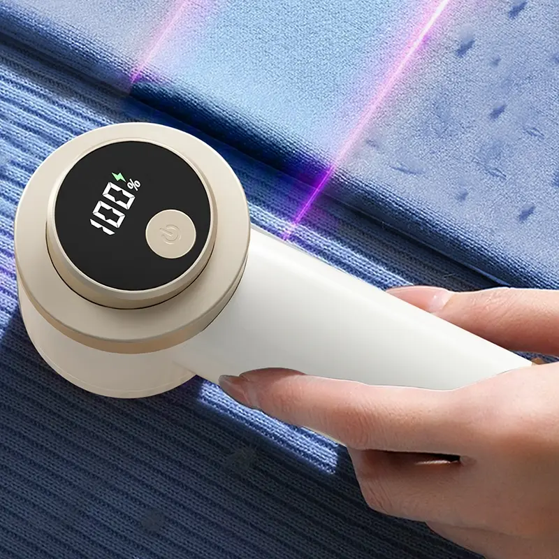 Rechargeable Lint Remover, fabric shaver, Lint Cleaner, Handheld Electric Lint Remover with 6-Blade Cutter Head, Reusable Battery, Ideal for Clothes & Fabric Care