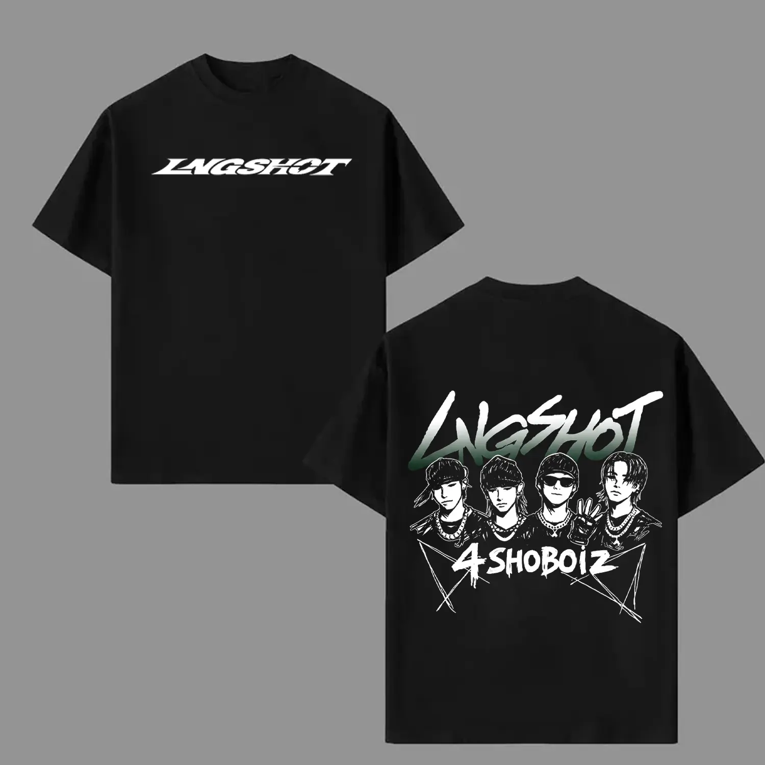 LNGSHOT Kpop Concert Tour Stage Lights Aesthetic Unisex T Shirt HY4860