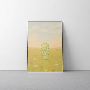 Sleepy SMISKI Illustrated Poster No frame Sleepy SMISKI Illustrated Poster No frame