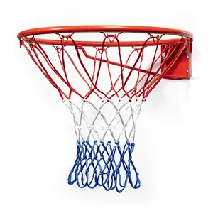Heavy Duty Basketball Net, Professional Quality Nylon (Red White and Blue)
