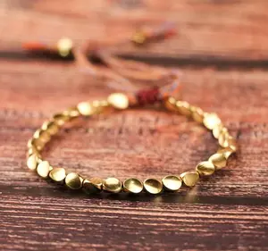 Tibetan Copper Beaded Bracelet Copper Beads Bracelet Luck Wealth Bracelet Healing Inspiration Bracelet Gift for her, gift for him