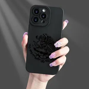 Mexican engraved black background dark ethnic style mobile phone case, suitable for iPhone16promax, 17, 16 15Pro 14PLUS 13 12Pro 11 Pro Max X XSMAX Samsung GalaxyS22 S23, S24, S23ULTRA. S25 models