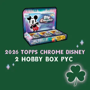 BREAK #124 - 2026 TOPPS CHROME DISNEY - 2 HOBBY BOX RANDOM CHARACTER BREAK (ALL CARDS SHIP)