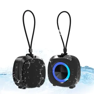 TikTokShopStockUp,PEICHENG Portable Bluetooth Speaker with RGB Lights IPX5 Waterproof TWS Pair 12-Hour Playtime Bluetooth 5.3 AUX Input Great Gift for Father's Day Black Audio Wireless Stereo Speaker,For Valentine's Day Gift