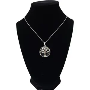 Guardian Spirit Black Obsidian Pendant with Stainless Steel Necklace romantic gift