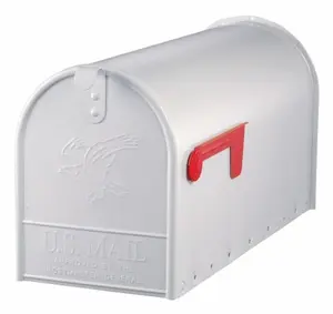 Large White Rural Size Mailbox