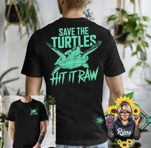 Save the Turtles Unisex Comfort Colors Tshirt