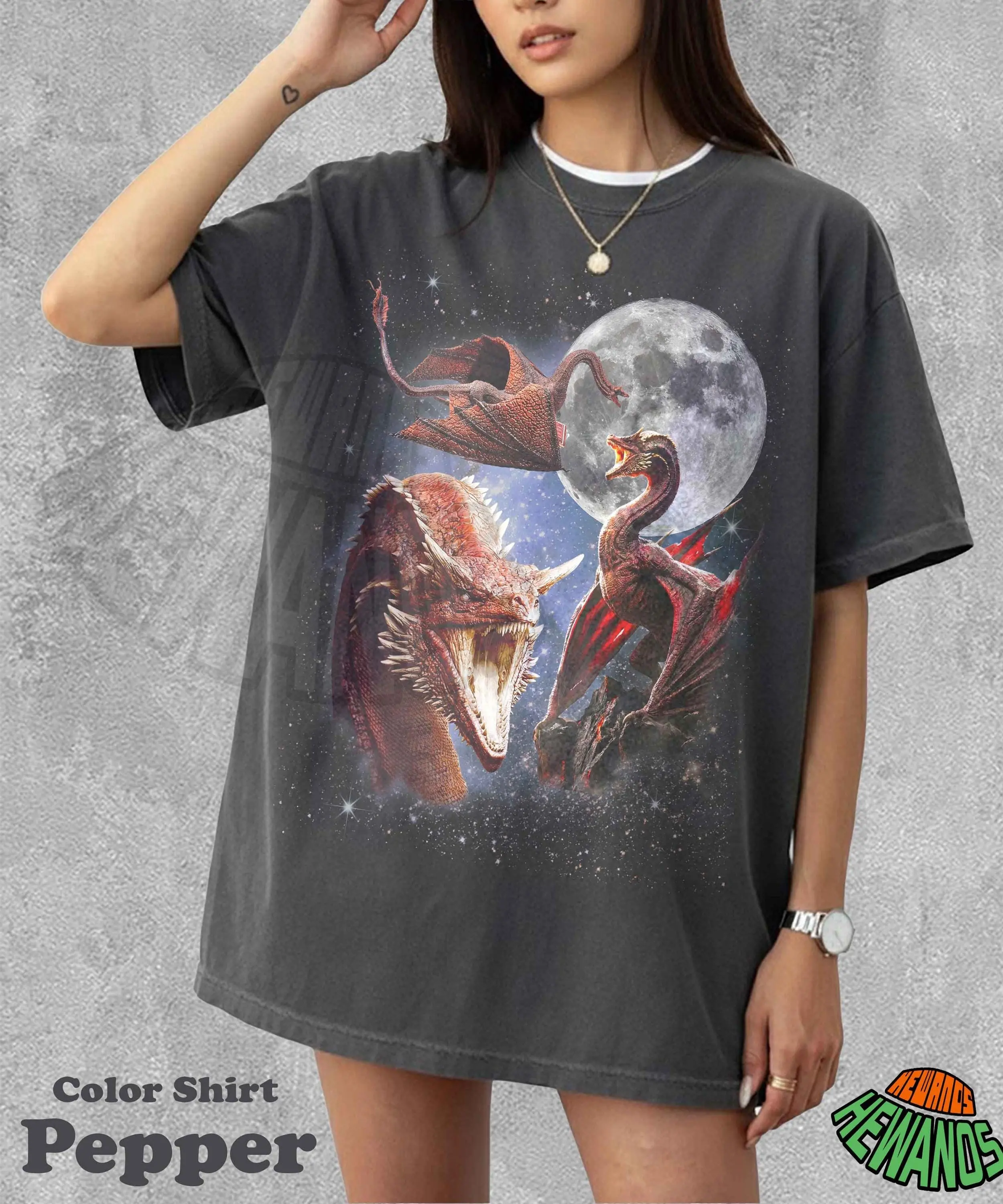 Comfort Colors Caraxes Dragon T-Shirt, Vintage Caraxes Tee, Retro Dragon Moon Graphic, Celestial Animal Tshirt, Dragon Lover Gift, Mythical Creature Clothing