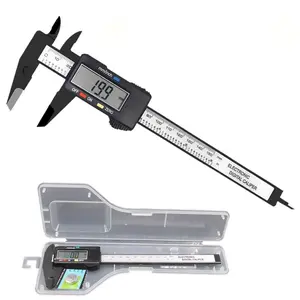 Carbon Fiber Digital Calipers - Hand Measuring Tool with Inner/Outer Diameter Measurement, Automatic Shut-Off, in/mm Unit Conversion, Storage Box Included, Ideal for Home Use & DIY Projects