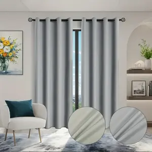 100% Blackout Curtains (2 Panels) - Thermal Insulated, Soundproof, Heavy-Duty, Cold-Proof Drapes for Living Room & Bedroom