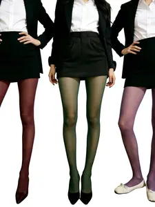 Women's 3-Pack Pantyhose, Rare Special Colors, Slim Fit, Comfortable, Fashionable, Casual Wear, Commuting, Party, Holiday Activities