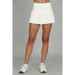 Cannoli Cream Pleated Tennis Skirt
