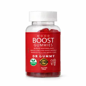 Mood Boost Gummies – Calm & Stress Support with 5-HTP, Ashwagandha, Magnesium Glycinate, L-Theanine & Rhodiola – Non-Drowsy, Strawberry, Vegan, Gluten Free, 60 Gummies
