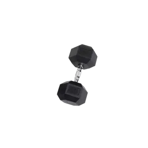 60 Lb. Rubber Hex Dumbbell for Home Gym Workouts