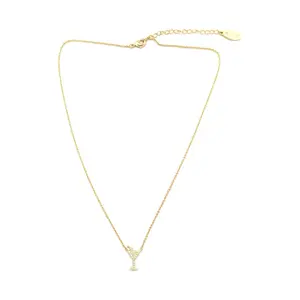 Zaxie Lab Diamonds Pour Me Another Martini Necklace