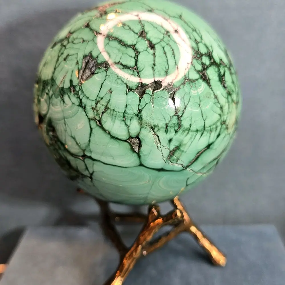 Aztec Malachite Sphere