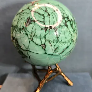Aztec Malachite Sphere