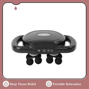 Multi-Head Massage Gun with 9 Levels & 3 Mods Deep Tissue Percussion Massager for Back Shoulders Legs and Foot Pain Relief Quiet Muscle Massage Gun with Red Light Therapy Adjustable Daily Use Model Gift