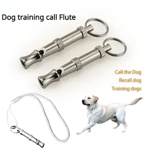 Dog Training Whistle Stop Barking Device Ultrasonic Training Flute Behavior Aids Silent Whistle Control Tool Puppy Train Keychain Pet Supplies