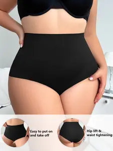 Women's High-Waisted Slimming Tummy Control Seamless Underwear, Breathable Postpartum Shapewear Panties, Comfortable Daily Wear, Perfect Fit Design, Fitted Knicker, High Rise Panties