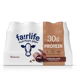 Fairlife Nutrition Plan 30g Protein Shake Chocolate Flavor 11.5 Fl. Oz. 12 Bottles for Protein Intake High Healthy Beverage Energy