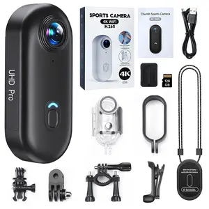 NUISK Thumb Action Camera Waterproof FHD Wearable Pocket Vlogging Camera with Multiple Mounts for Work Cycling Travel Pet Walking Safety Compact Camcorder Portable Photography Camera Gear Anti-Shake TikTokShopJumpstartSale