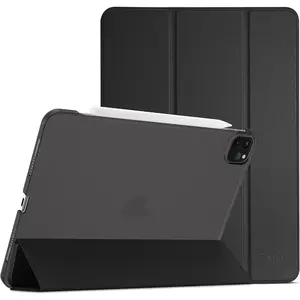 Cover For iPad Pro 11 Inch Case 2022,2021,2020,2018, Slim Stand Hard Back Shell Smart Cover For iPad Pro 11 4th Gen 2022,3rd Gen 2021, 2nd Gen 2020,1st Gen 2018 -Black