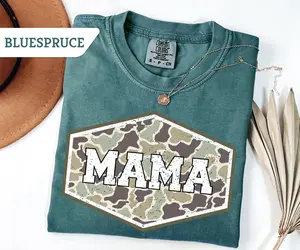 Comfort ColorsHunting Mama Sweatshirt, Duck Hunting Tee, Mallard Duck Mama of Hunters Camo Mama tShirt, Hunting Season Mom Life Shirt Gift