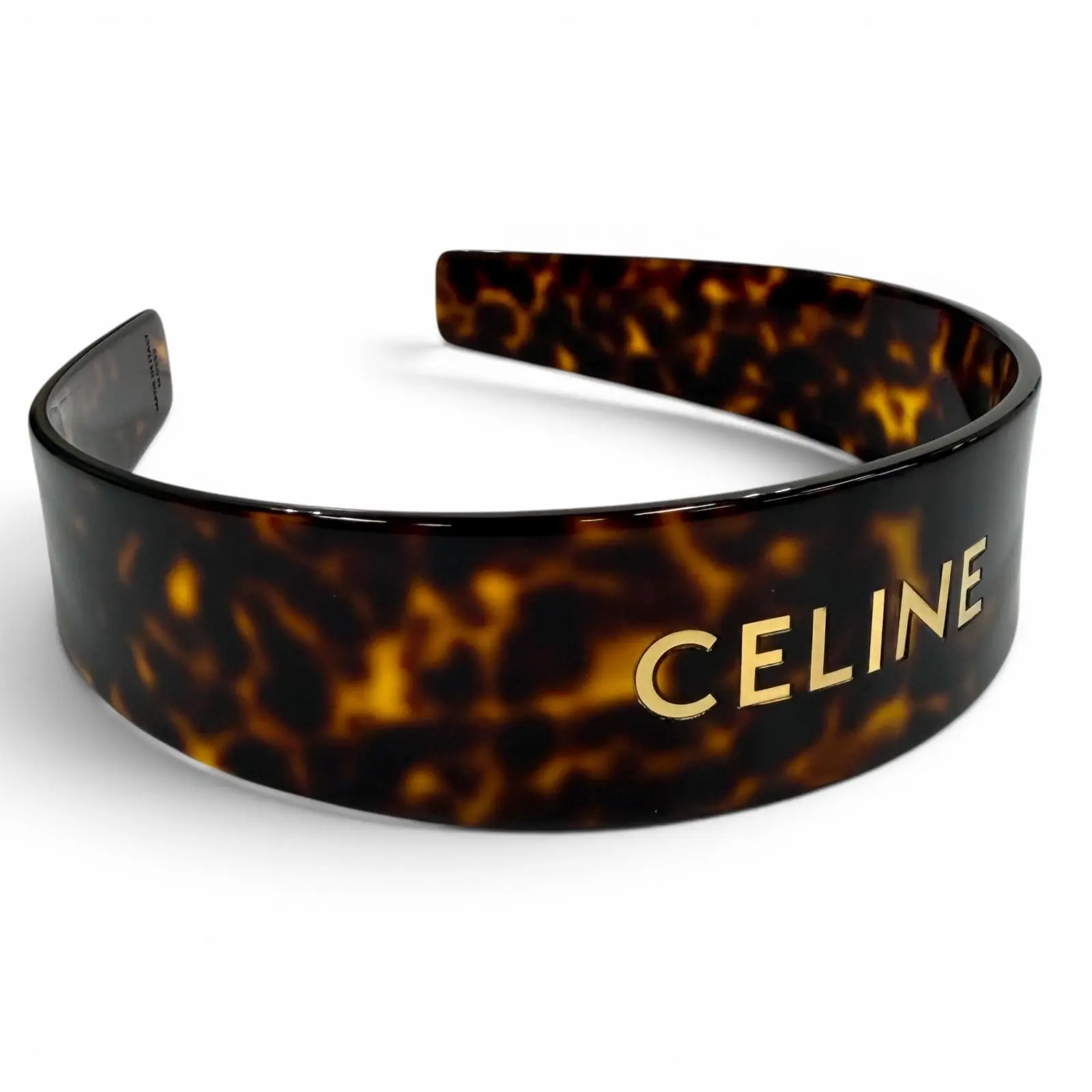 Pre-owned Celine Acetate Small Leather Goods Katyusha Headband