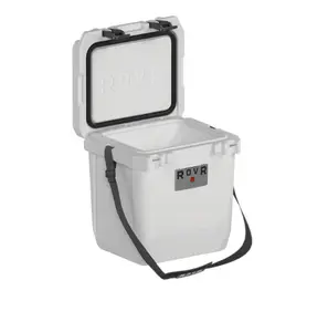 RovR CoolR 25 Qt Hard Cooler Powder w/ Shoulder Strap Portable Ice Chest