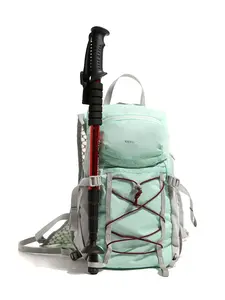 Lightweight Hiking Backpack, Large Capacity Mountain Bag, Breathable Mesh Back, Trekking Pole Attachment, Casual Sports Style, Short Trip Commuter