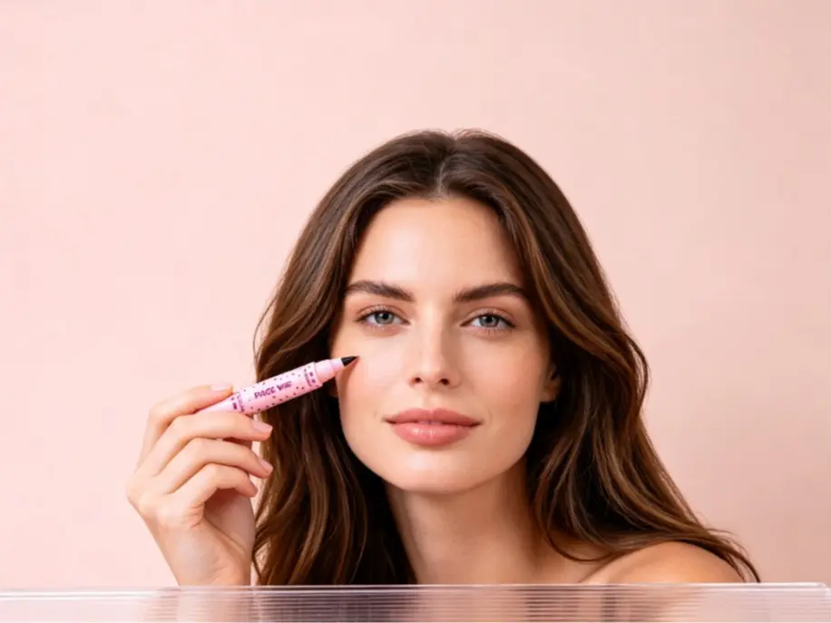 Pagevine Liquid Eyeliner - Precise & Smooth Application for Perfect Eye Makeup - Pink Packaging