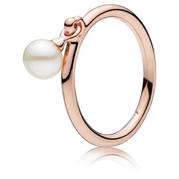 Pandora Dangling Freshwater Cultured Pearl Ring 187525P, Female, Multi, Pearl Accent