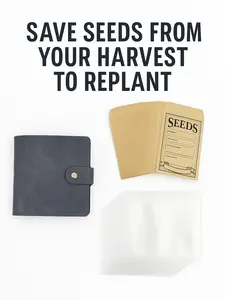 Seed Storage Binder 50 Envelopes With Storage Binder and Plastic Sleeves Compact Practical for Gardening Organization