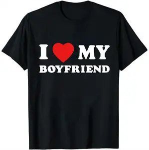 I Love My Boyfriend Cropped T-Shirt I Heart My Boyfriend y2k Crop Top