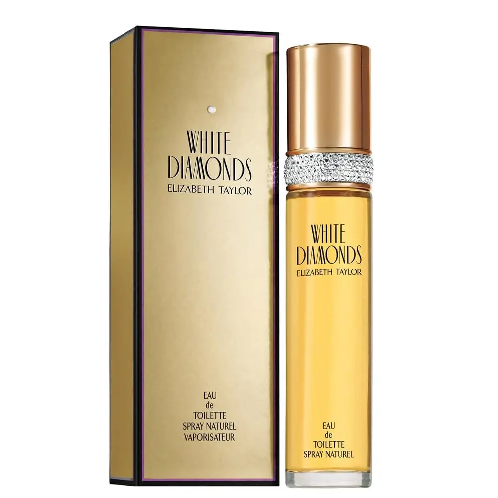 Elizabeth Taylor White Diamonds for Women Eau de Toilette Naturel Spray 3.3 fl oz - Luxurious Long Lasting Floral Fragrance