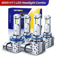 9005 H11/H9/H8 LED Bulbs Combo