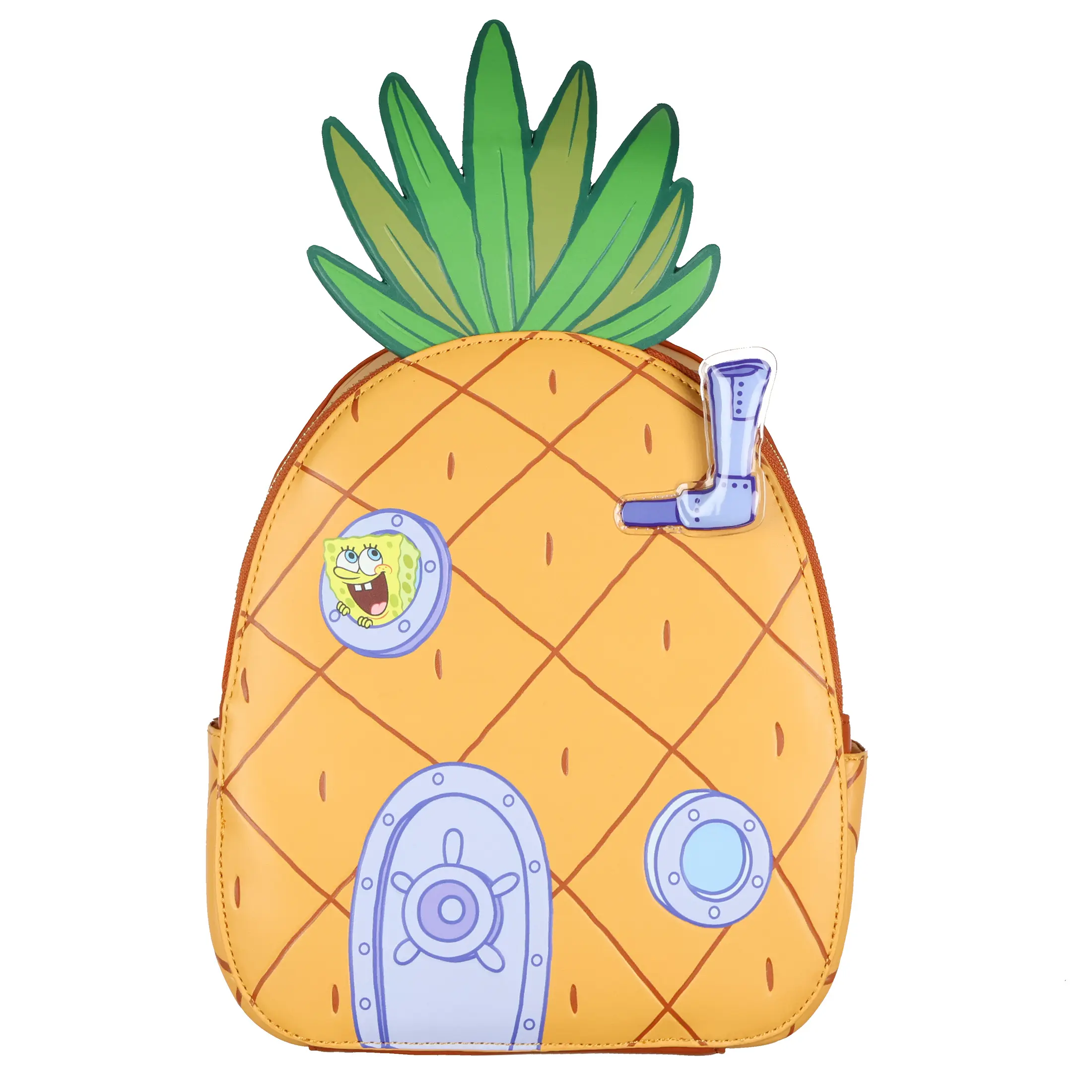 SpongeBob Squarepants Mini Backpack Pineapple Bikini Bottom 3D Design Purse Bag 11"