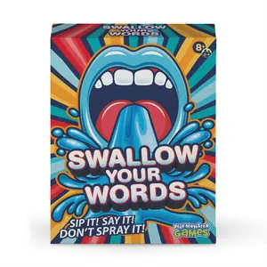 Swallow Your Words Party Game - Sip It, Say It, Don't Spray It!