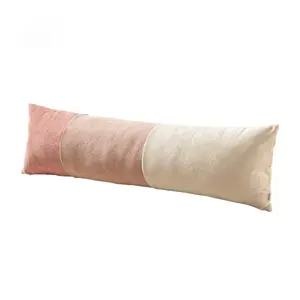 Multi-Color Plaid Hugger Velvet Pillow Cover, Long Strip Design, Sleep-Specific Pillow Case (no Insert), 1 Piece Set