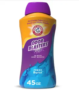 ARM & HAMMER Odor Blasters In-Wash Scent Booster, Laundry Scent Booster Fresh Burst Scent, 45 Oz