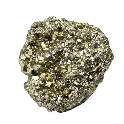 Pyrite Crystal Stone Cluster Samples - High Energy Natural Iron Pyrite Stone Original with Healing Properties
