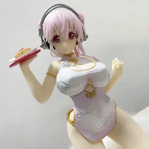 17CM Super Sonico sonic swimwear Bunny Girl figure Action Anime model Doll toys For Christmas Gift
