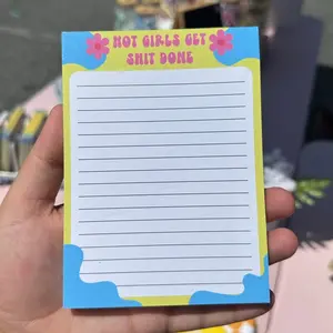 Hot Girls Get Shit Done Notepad Stationary | 50 sheets per pad