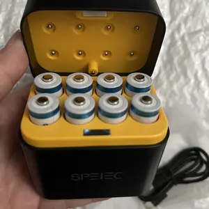 SPELEC 3600mWh Compatible with Lithium AA Rechargeable Batteries Fast Charger, 8-Pack 1.5V Constant Output, High-Capacity Long-Lasting Performance Double A Battery Pack