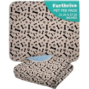 Washable Pee Pads for Dogs with Pheromone Attraction, Reusable Puppy Pads, Waterproof Non-Slip Training Pad, 32 * 36 in, Pet-Friendly for Crates, Apartments, Puppy Supplies (TWO  Unit)